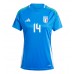 Maglie da calcio Italia Federico Chiesa #14 Prima Maglia Femminile Europei 2024 Manica Corta